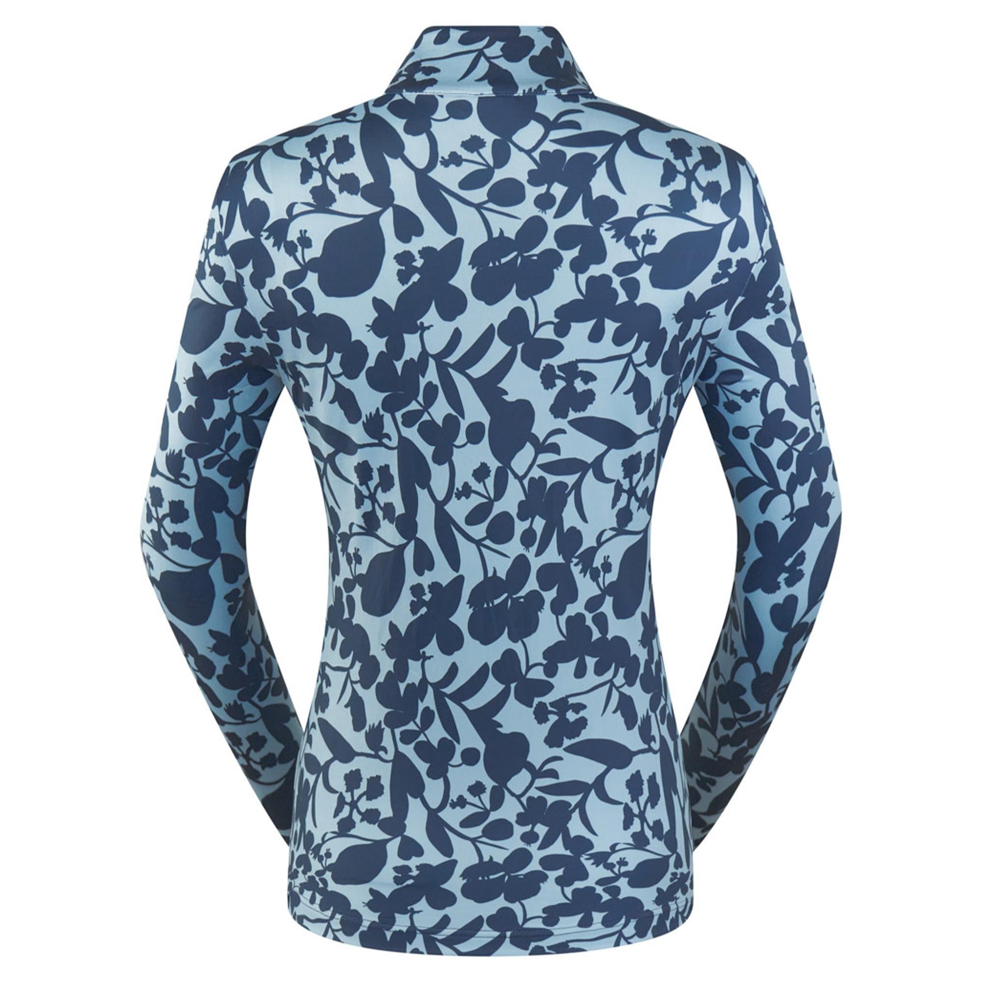 Pure Golf Auttie Winterweight Ladies Golf Mid Layer Midnight Rose Navy